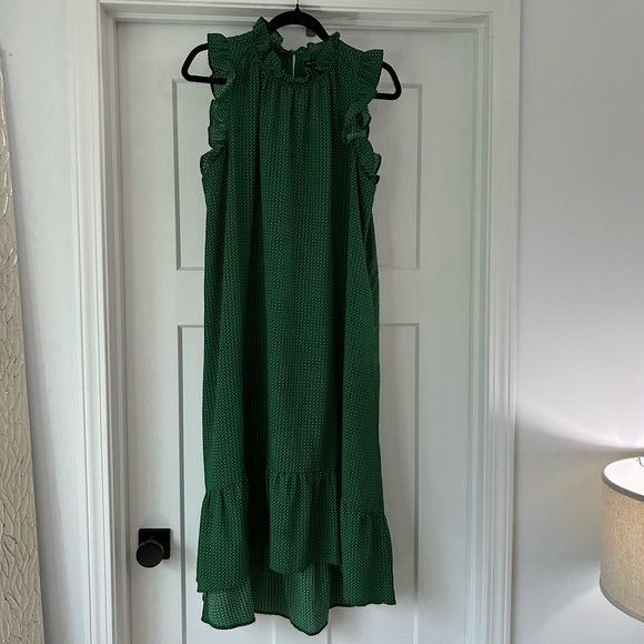 Who What Wear Dresses & Skirts - who what wear green polka dot dress